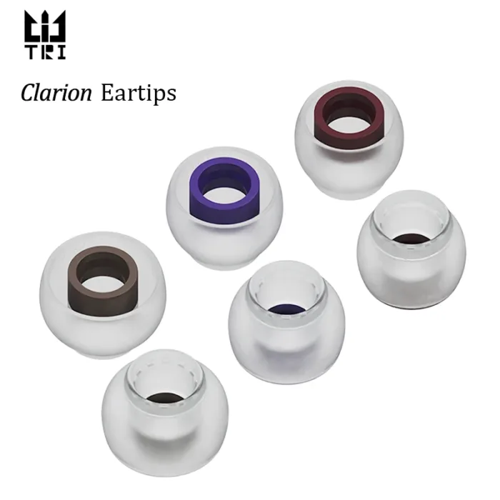 TRI Clarion Silicone Earphone Eartips 3 Pairs for S/M/L Size Headphone Accessory Wired Headset Earbuds KBEAR HBB KAI I3 Pro IEMS - Image 1