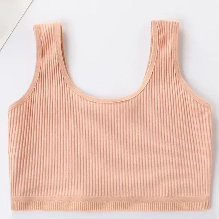 Teenager Girls Bra Kids Cotton Comfort Bras Baby Girl Solid Colors Top Child Casual Underwear for Girls Clothes for Sports Bra - Image 7