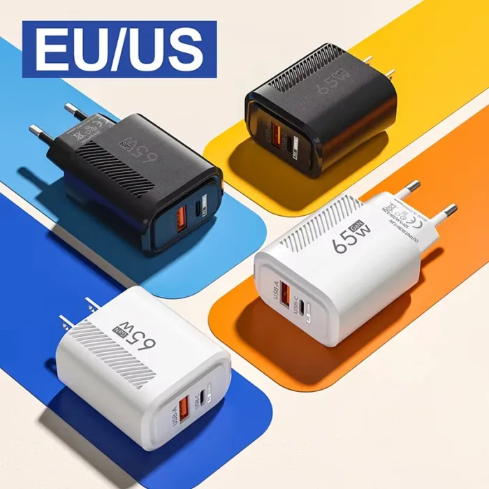 65W GaN USB C Charger Fast Charging Wall Charger For iPhone 15 Pro Max Xiaomi Samsung PD Type C Phone Adapter EU/US Plug - Image 3