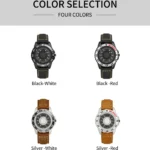 EUTOUR Original Magnetic Sport Luxury Simple Quartz Waterproof Men's Watch Leather Steel Strap Business Fashion Casual Watch - Image 4