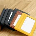 LANSPACE genuine leather credit card case slim bank card case credit Card Holder hot sale ID card holder fashion - Image 2