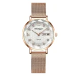 POEDAGAR Watch Women New Fashion Luxury Stainless Steel Wristwatch Bracelet Simple Rose Gold Waterproof Luminous Ladies Watches - Image 19