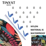 TINYAT Print Leaf Travel Waist Bag for Men and Women Fashion Casual Shoulder Bag Man Belt Pouch Female Banana Fanny Bag - Image 5