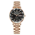POEDAGAR Watch Women New Fashion Luxury Stainless Steel Wristwatch Bracelet Simple Rose Gold Waterproof Luminous Ladies Watches - Image 12