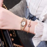 Fashion Set Women Watches Luxury Magnet Buckle Flower Rhinestone Watch Ladies Quartz Wrist Watch Bracelet Set Reloj Mujer - Image 4