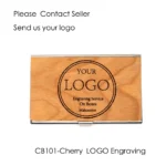 RFID Smart Wallet Wood ID Card Holder Automatically Solid Metal Bank Credit Card Holder Business CUSTOMIZE Promotion Gift - Image 14