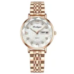 POEDAGAR Watch Women New Fashion Luxury Stainless Steel Wristwatch Bracelet Simple Rose Gold Waterproof Luminous Ladies Watches - Image 10