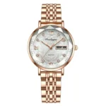 POEDAGAR Watch Women New Fashion Luxury Stainless Steel Wristwatch Bracelet Simple Rose Gold Waterproof Luminous Ladies Watches - Image 15