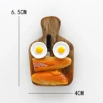 Home decoration magnetic refrigerator paste sticky notes bread machine tomato egg pan teapot milk model fridge magnet collection - Image 8