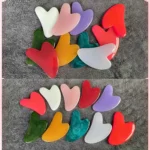 Heart Resin Gua Sha Massage Board Acupoint Beeswax Guasha Acupuncture SPA Massager Scrapers Tools For Face Neck Back Body Care - Image 6