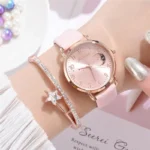 Women Fashion White Watch Quartz Leather Ladies Wristwatches 2023 New Brand Simple Number Dial Woman Clock Montre Femme - Image 2