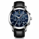 POEDAGAR Men Watches 2021 New Fashion Leather Waterproof Luminous Top Brand Luxury Mens Quartz Wristwatch Relogio Masculino - Image 7