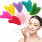 Heart Resin Gua Sha Massage Board Acupoint Beeswax Guasha Acupuncture SPA Massager Scrapers Tools For Face Neck Back Body Care - Image 2