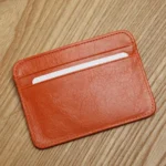 LANSPACE leather men's card holder brand wallet card holder handmade card id holders - Image 9