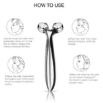 2024 HOT 3D Roller Massager Y Shape 360 Rotate Thin Face Body Shaping Relaxation Wrinkle Remover Facial Massager Skincare Tool - Image 6