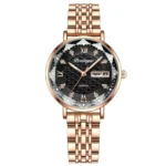 POEDAGAR Watch Women New Fashion Luxury Stainless Steel Wristwatch Bracelet Simple Rose Gold Waterproof Luminous Ladies Watches - Image 7