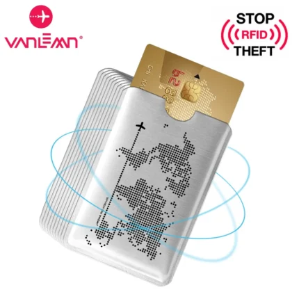 Men Anti Rfid Blocking Reader Lock Bank Card Holder Women Thin Wallet Id Bank Card Case Protection Metal Credit NFC Holder Hot