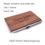 RFID Smart Wallet Wood ID Card Holder Automatically Solid Metal Bank Credit Card Holder Business CUSTOMIZE Promotion Gift - Image 10
