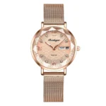 POEDAGAR Watch Women New Fashion Luxury Stainless Steel Wristwatch Bracelet Simple Rose Gold Waterproof Luminous Ladies Watches - Image 9
