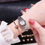 Fashion Set Women Watches Luxury Magnet Buckle Flower Rhinestone Watch Ladies Quartz Wrist Watch Bracelet Set Reloj Mujer - Image 6