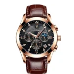 POEDAGAR Men Watches 2021 New Fashion Leather Waterproof Luminous Top Brand Luxury Mens Quartz Wristwatch Relogio Masculino - Image 21