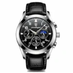 POEDAGAR Men Watches 2021 New Fashion Leather Waterproof Luminous Top Brand Luxury Mens Quartz Wristwatch Relogio Masculino - Image 17