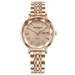 POEDAGAR Watch Women New Fashion Luxury Stainless Steel Wristwatch Bracelet Simple Rose Gold Waterproof Luminous Ladies Watches - Image 14