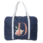 Duffle Bag Travel Storage Bag Set Clothes Tidy Organizer Business Trip Foldable Pouch Unisex Travel Kit Rose Gold Letter Series - Image 19