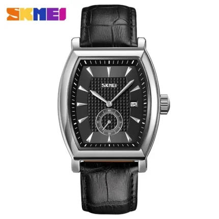 SKMEI 9306 Fashion Quartz Mens Watches Luxury Leather Date Calendar Waterproof Sport Men Wristwatches Clock  Relojes Para Hombre