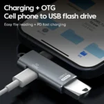 2 in 1 USB Type C OTG Adapter 10W/PD100W Elbow Type C To USB3.0 Adapter Fast Charging Converter For Mobile Phone Tablet Laptop - Image 2