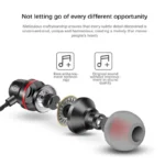 Metal Earphones High Quality Bass Noise Reduction Headphones In Ear Sport Earband With Microphone Formobile Phone - Image 6