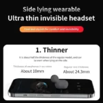 NEW X55 Wireless Sleep Earphone Noise Reduction Invisible Earphone Sleeping Headset Bluetooth Sport Headphones Earbuds - Image 4