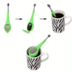 Tea Infuser Built-in plunger Healthy Intense Flavor Reusable Tea bag Plastic Tea&Coffee Strainer Measure Swirl Steep Stir&Press - Image 3
