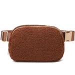 New Metal Buckle Sherpa Belt Bag Women Lamb Cashmere Chest Bag Bum Bag Crossbody  Everywhere Teddy Travel Waist Bag Fanny Pack - Image 8