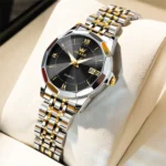 OLEVS Elegant Fashion Women's Watches Luxury Brand Original Quartz Watch for Ladies Waterproof Stainless Steel Luminous Date - Image 23