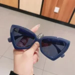Fashion Cat Eye Sunglass Trendy Female Eyewear Luxury Irregular Frame Popular Women Travelling Sun Glasses Ultraviolet-proof - Image 10