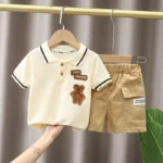 Baby Boy Clothes Set T-shirt+Shorts Kids Boy Summer Clothing Set Cute Cartoon Baby Boy Outfit Set Infant Toddler Tee Shirt Pants - Image 7