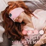 Sleeping Headphones Bluetooth Eye Mask for Women Men, Wireless Music Blackout Masks for Side Sleepers Insomnia Travel Gift - Image 5