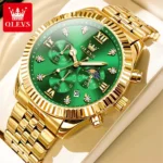 OLEVS 2932 Men Watch HD Night Light Waterproof Moonphase Men Watch Fashion Business Chronograph Luxury Brand Quartz Watch Reloj - Image 8