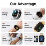 Smart Watch For Men Women Gift For Xiaomi Full Touch Screen Sport Fitness Watches BT Call Digital Smartwatch Wristwatch 2024 New - Image 4