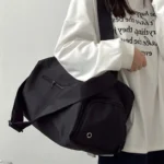 Large Crossbody Travel Tote Bags for Women 2024 Canvas Shoulder Messenger Bag Sports Yoga Satchels Fashion Woman Handbag - Image 4