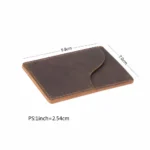 Moterm Genuine Leather Business Credit ID Card Holder Crazy Horse Leather Travel Credit Wallet Men Purse Case Wholesale - Image 3