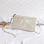 Mini Pu Fashion Women Shoulder Messenger  Designer Luxury Crocodile Pattern Phone Bag Coin Purse Girls Handbag Tote