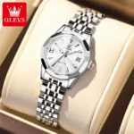 OLEVS 9998 Couple Watch Luxury Men Women Quartz Watch Dual Calendar Clock Waterproof Men's Women's Dating Couple Watch Set Gift - Image 7