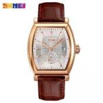 SKMEI 9306 Fashion Quartz Mens Watches Luxury Leather Date Calendar Waterproof Sport Men Wristwatches Clock  Relojes Para Hombre - Image 8