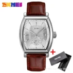 SKMEI 9306 Fashion Quartz Mens Watches Luxury Leather Date Calendar Waterproof Sport Men Wristwatches Clock  Relojes Para Hombre - Image 13