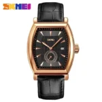 SKMEI 9306 Fashion Quartz Mens Watches Luxury Leather Date Calendar Waterproof Sport Men Wristwatches Clock  Relojes Para Hombre - Image 2