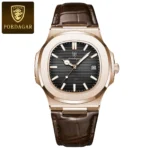 POEDAGAR Luxury Man Wristwatch Business Stainless Steel Quartz Men Watch Waterproof Luminous Date Square Men's Watches Clock+Box - Image 15
