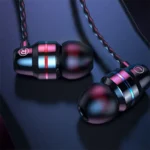 Metal Earphones High Quality Bass Noise Reduction Headphones In Ear Sport Earband With Microphone Formobile Phone - Image 3
