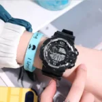 2024 Electronic Cool Men's Sports Watch High-end Silicone Strap Watch Led Display Calendar Waterproof Digital Watch - Image 2